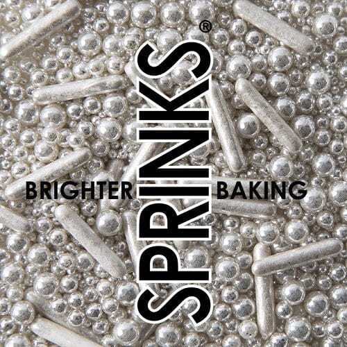 Sprinks Bubble & Bounce Silver (75g) Sprinkles The Cooks Kitchen Mandurah 