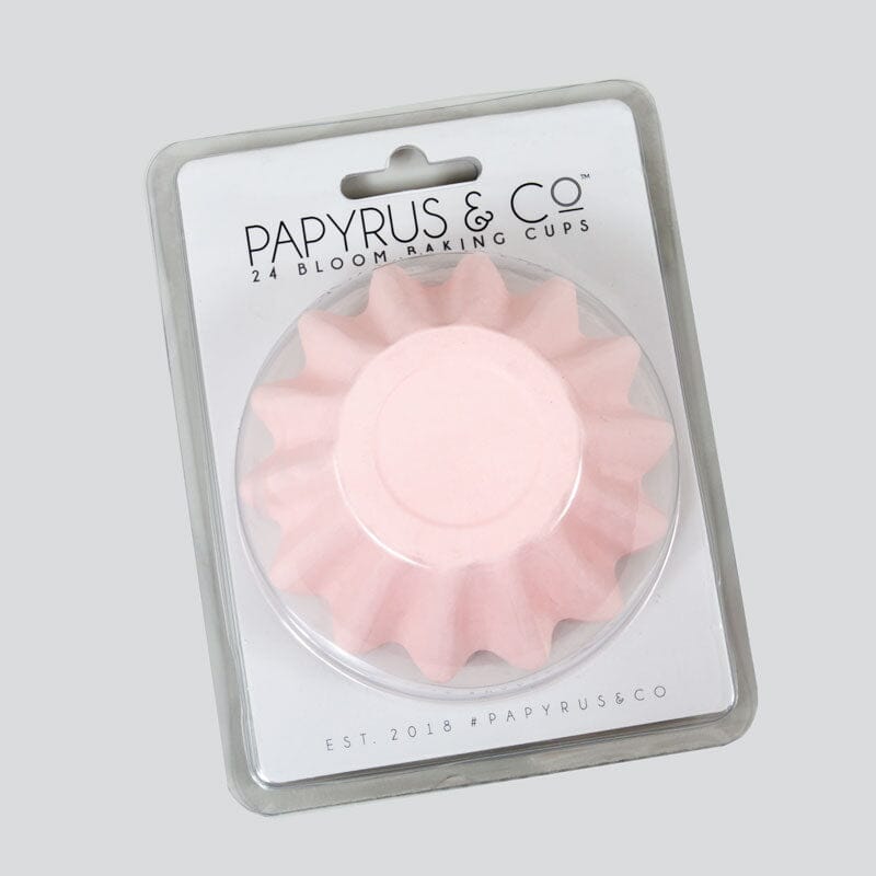 Pastel Pink Bloom Baking Cups