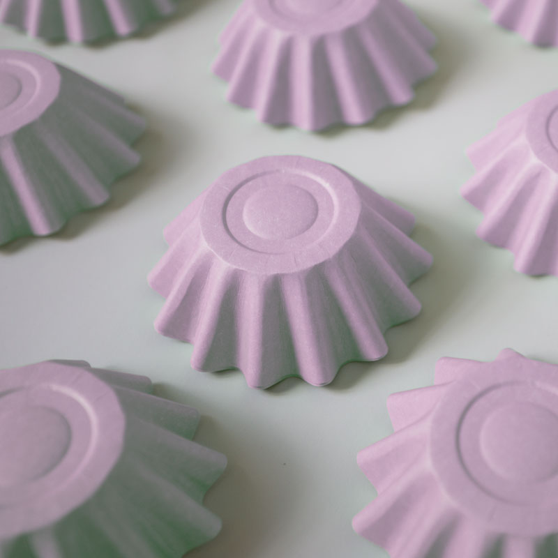 Pastel Lilac Bloom Baking Cups
