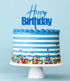 Fun Happy Birthday - Blue Acrylic Cake Topper Cake Toppers The Cooks Kitchen 