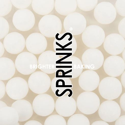 Sprinks - Cachous Matte White 10mm (65g)