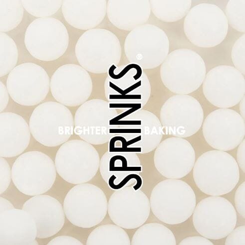 Sprinks - Cachous Matte White 10mm (65g) Sprinkles The Cooks Kitchen Mandurah 