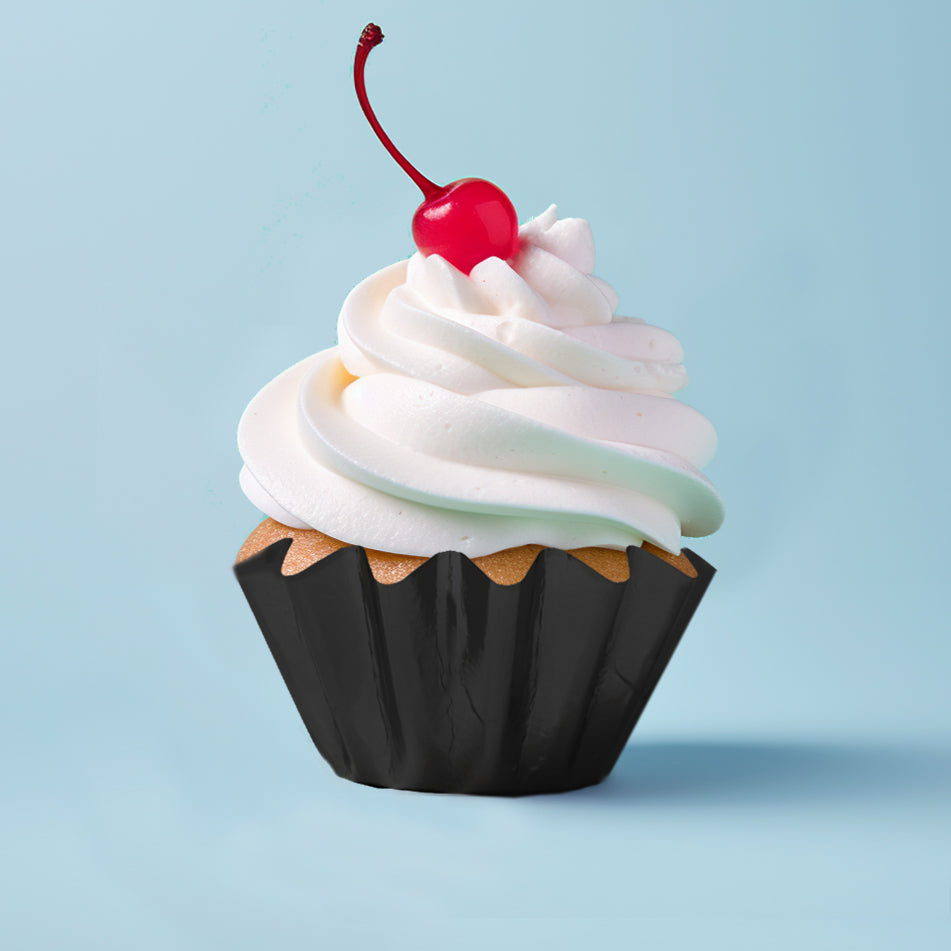 Black Bloom Baking Cups 24