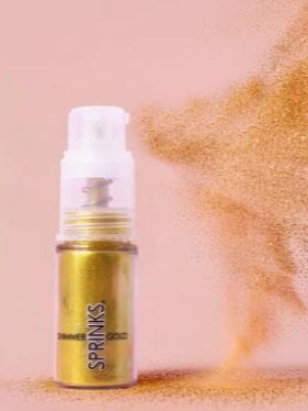 Sprinks Pump Shimmer - Gold Dusts and Powders The Cooks Kitchen 