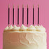 Cake & Candle Gold Double Dipped Cake Candles - Black 15cm 12pk