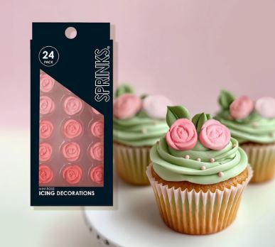 Sprinks Icing Decorations - Mini Roses 24pc