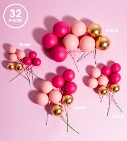 Sprinks 32 Cake Ball Toppers - Pretty In Pink Decorating Accessories The Cooks Kitchen 
