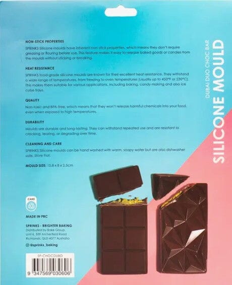 Sprinks Silicone Mould - Dubai Duo Chocolate Bar Chocolate Moulds The Cooks Kitchen 