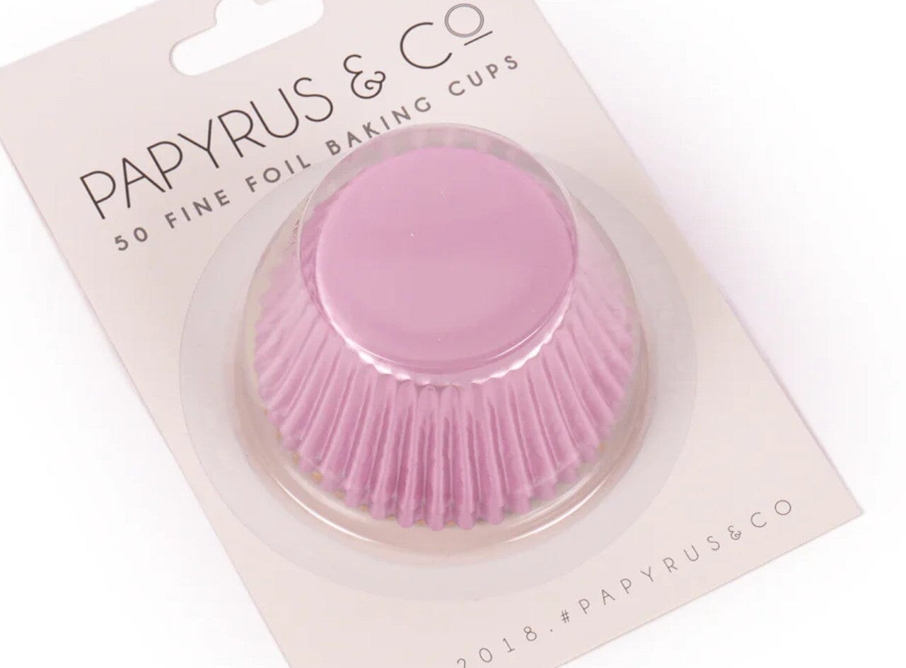 Papyrus Standard Lilac Foil Baking Cups 50mm Boards & Boxes & Packaging The Cooks Kitchen 