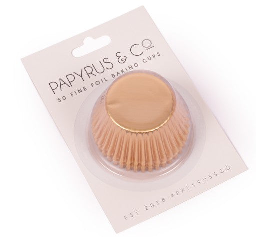 Papyrus & Co Medium Soft Gold Foil Baking Cups 44mm
