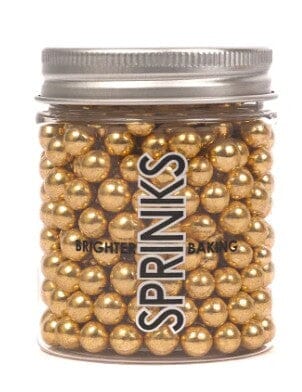 Sprinks Crunchy Shiny Gold 6mm Sprinkles Sprinkles The Cooks Kitchen 