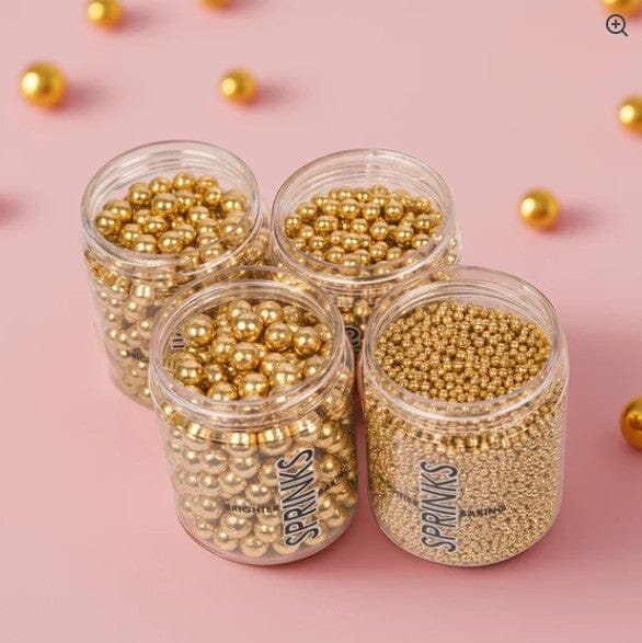 Sprinks Crunchy Shiny Gold 8mm Sprinkles Sprinkles The Cooks Kitchen 