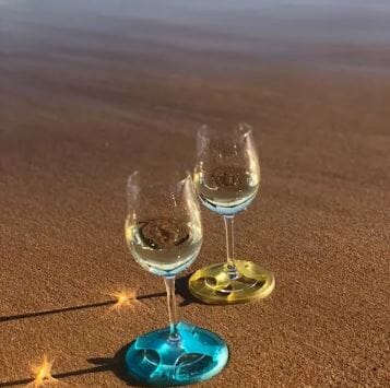 Glass On The Grass Resin Coasters S/4 Summertime Placemats & Coasters The Cooks Kitchen 