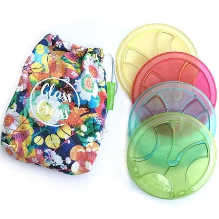 Glass On The Grass Resin Coasters S/4 Garden Party Placemats & Coasters The Cooks Kitchen 