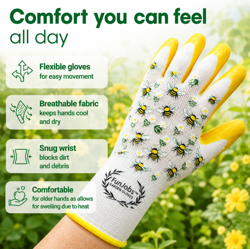 Funjobs Bee Garden Gloves - Large