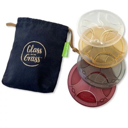 Glass On The Grass Resin Coasters S/4 Gentleman's Collection Placemats & Coasters The Cooks Kitchen 