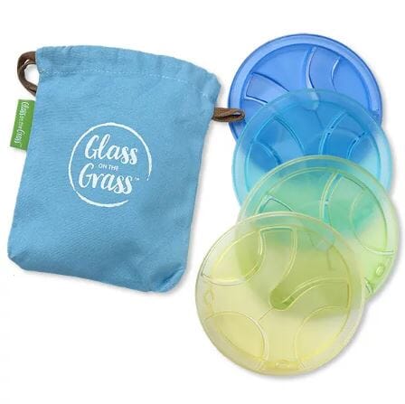 Glass On The Grass Resin Coasters S/4 Beach Placemats & Coasters The Cooks Kitchen 