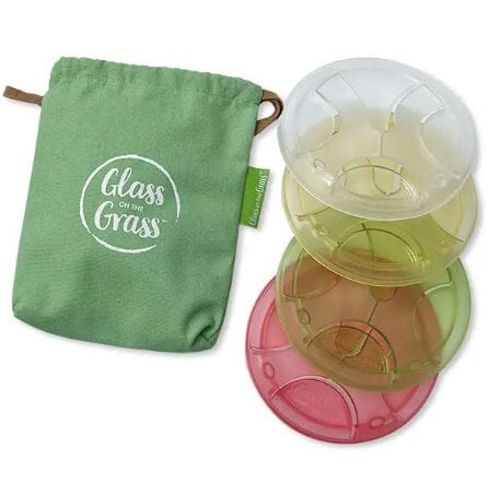 Glass On The Grass Resin Coasters S/4 Picnic Placemats & Coasters The Cooks Kitchen 
