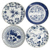 Tokyo Design Studio Flora Japonica Mixed Plate Giftset 4 Piece 25cm In Multi