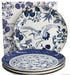 Tokyo Design Studio Flora Japonica Mixed Plate Giftset 4 Piece 25cm In Multi