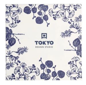 Tokyo Design Studio Flora Japonica Mixed Plate Giftset 4 Piece 25cm In Multi