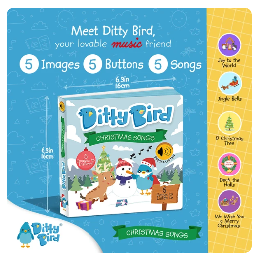 Ditty Bird Christmas Songs Ubs-c Sound Book