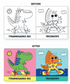 Mudpuppy Rub-a-dub Dinos! Color Magic Bath Book 