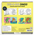 Mudpuppy Rub-a-dub Dinos! Color Magic Bath Book 