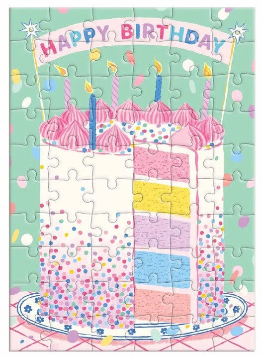 Confetti Birthday Cake Greeting Card Puzzle Novelty Gifts The Cooks Kitchen 