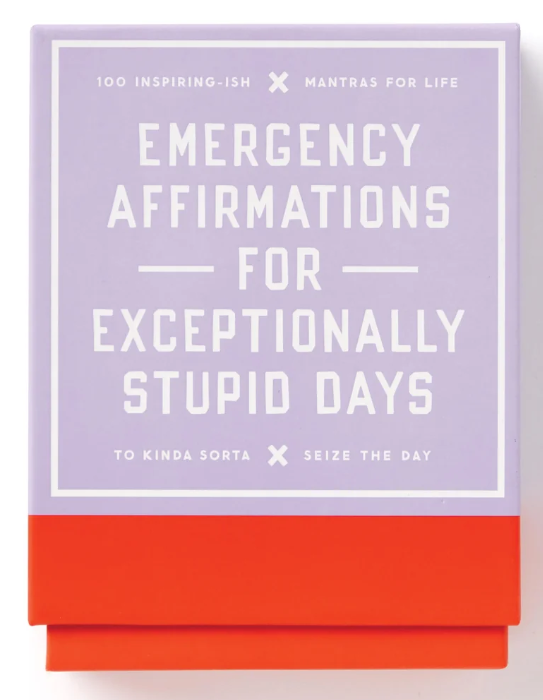 Brass Monkey Emergency Affirmations For Exceptionally Stupid Days Cards