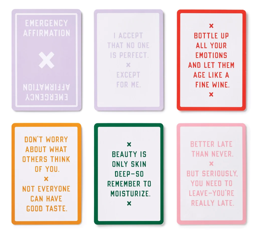Brass Monkey Emergency Affirmations For Exceptionally Stupid Days Cards