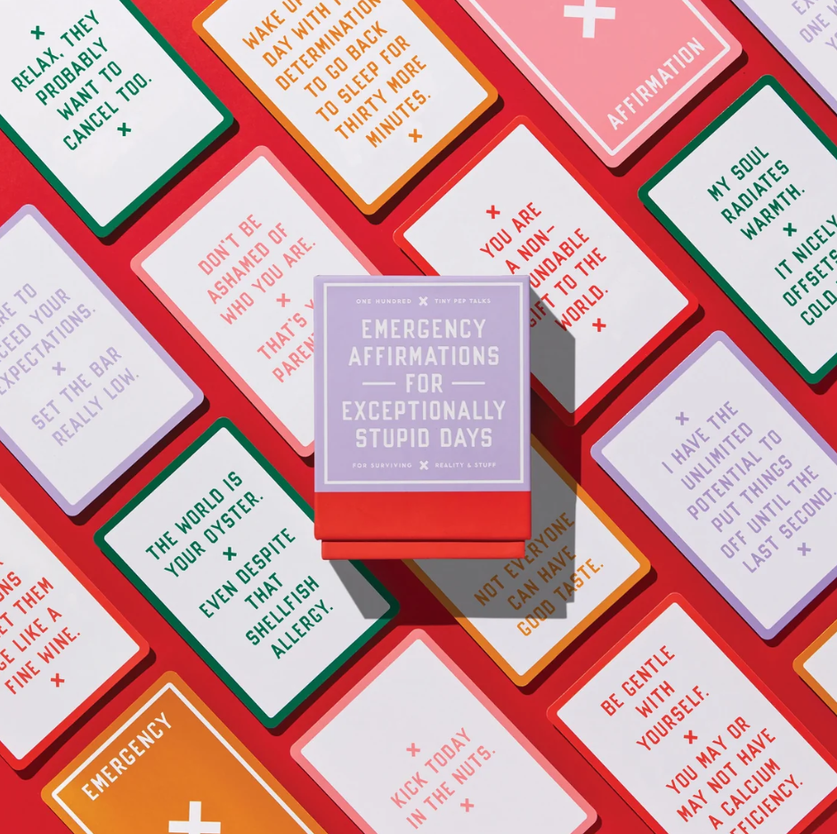 Brass Monkey Emergency Affirmations For Exceptionally Stupid Days Cards