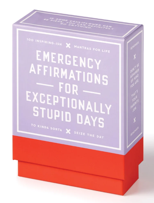 Brass Monkey Emergency Affirmations For Exceptionally Stupid Days Cards