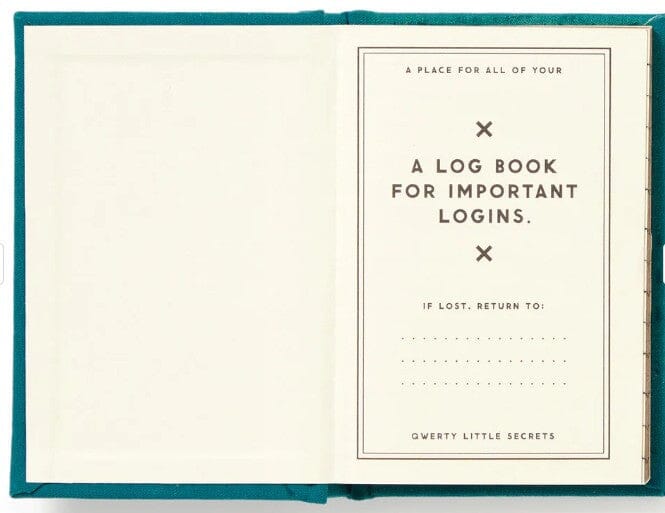 A Tiny Password Diary Definitely Not My Passwords Tiny Diary Novelty Gifts The Cooks Kitchen 