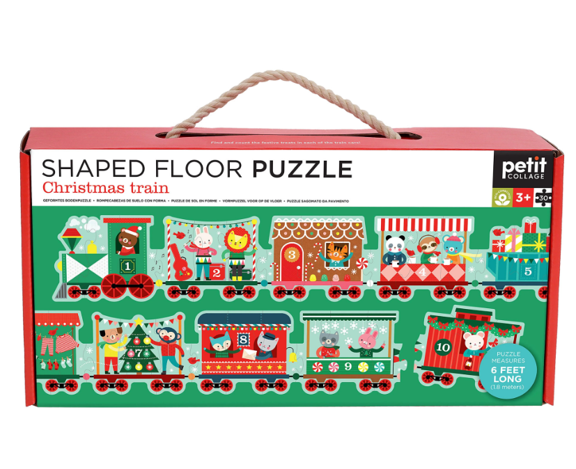Christmas Train Shaped Floor Puzzle 30pc