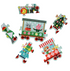 Christmas Train Shaped Floor Puzzle 30pc