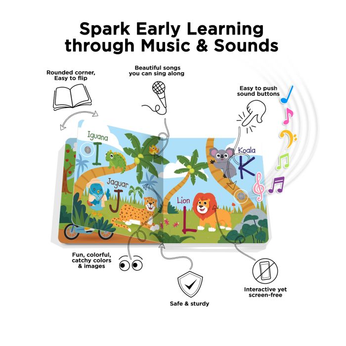 Ditty Bird Fun Alphabet Multi-coloured 16x2x16cm