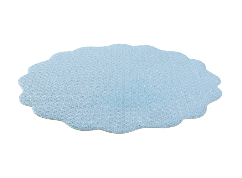 Casa Domani Banda Leather Look Placemat 38cm Blue