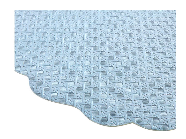 Casa Domani Banda Leather Look Placemat 38cm Blue