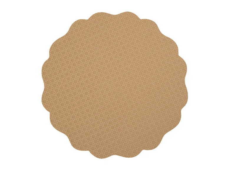 Casa Domani Banda Leather Look Placemat 38cm Cafe