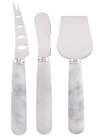 Avis & Waddell Nuvolo Marble Long Cheese Knives 3pcs Set