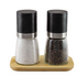 Interga Classic Upside Down Salt & Pepper Mill Set With Tray -black (peppercorn & Sea Salt)