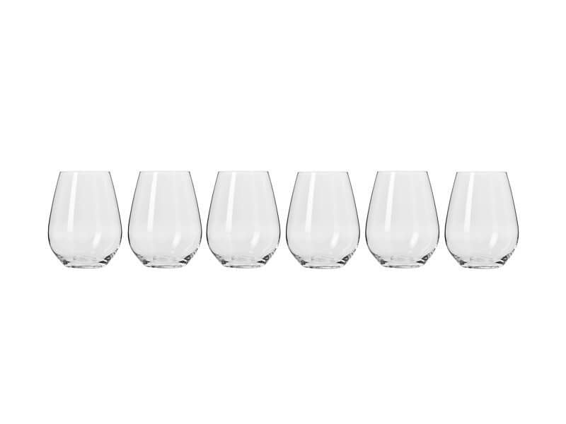 Krosno Harmony Stemless Wine Glass 400ml 6pc