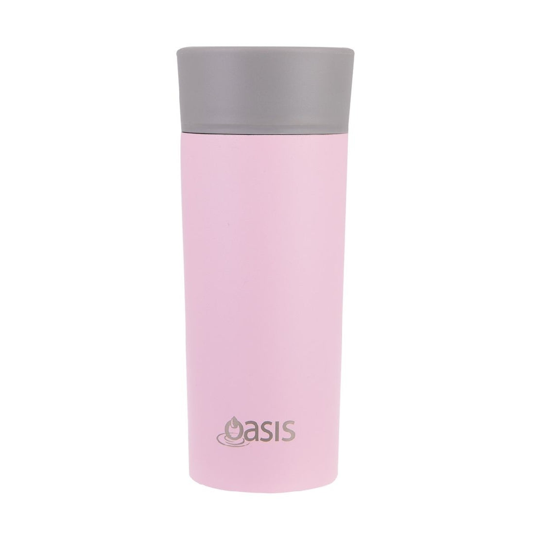 Oasis Stainless Steel Double Wall Insulated Travel Mug 360ml - Carnation
