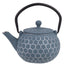 Teaology Cast Iron Teapot 500ml - Blue/silver Honeycomb