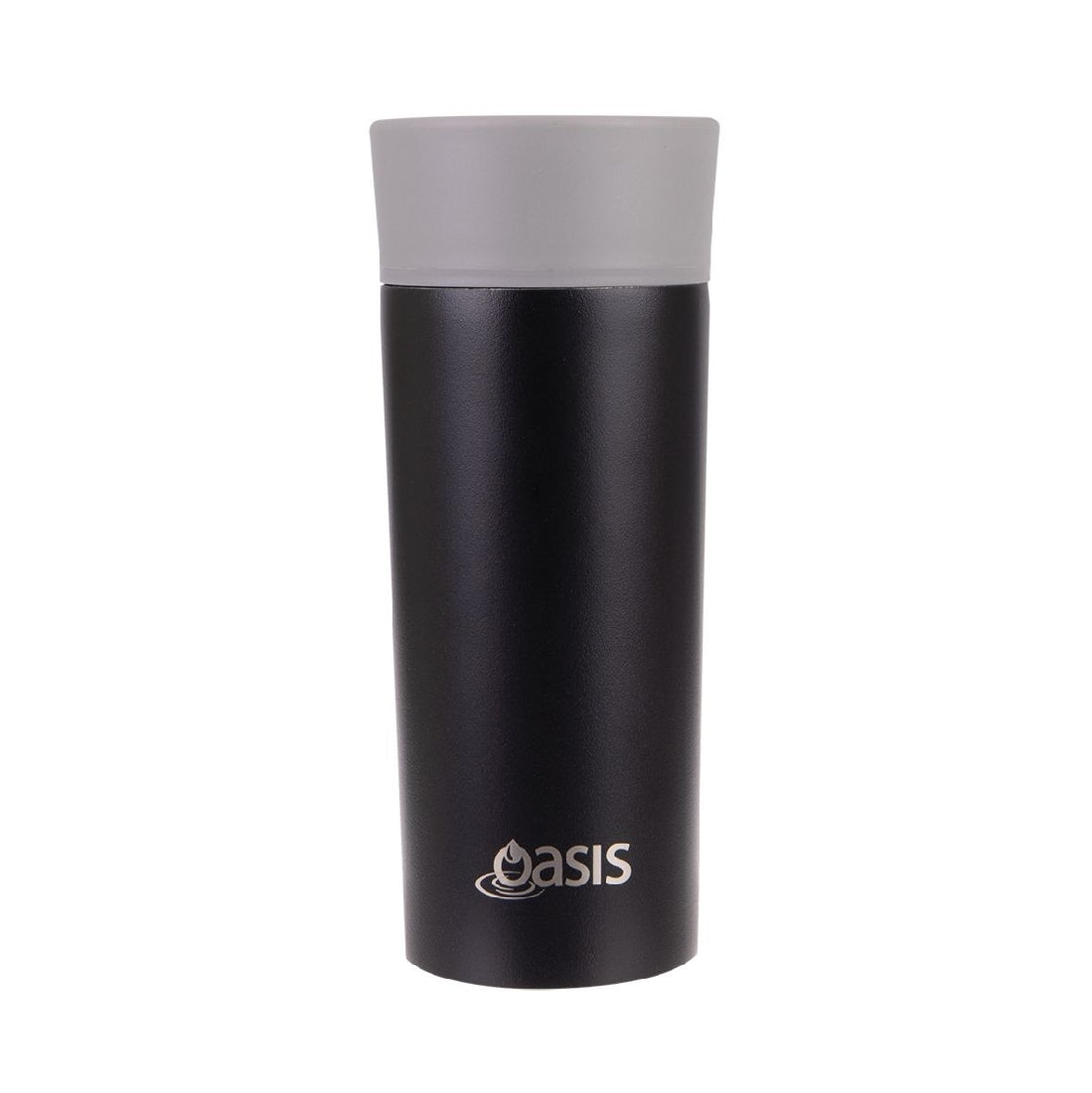 Oasis Stainless Steel Double Wall Insulated Travel Mug 360ml - Black