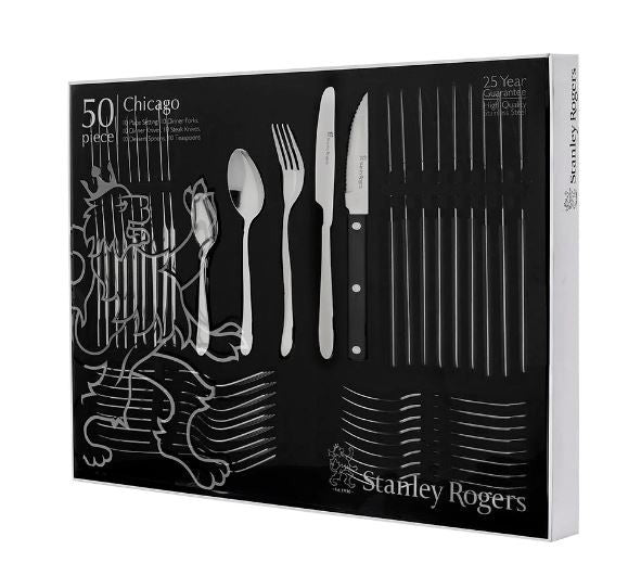 Stanley Rogers Chicago 50 Piece Set With Steak Knives