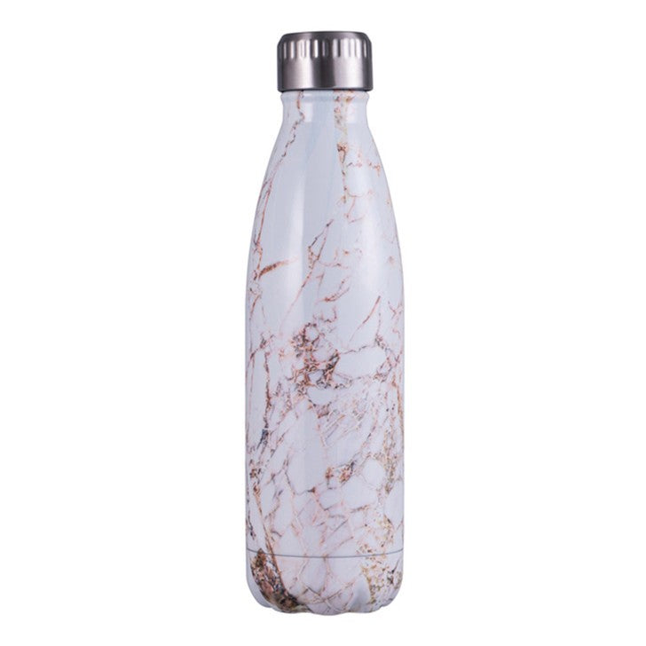 Avanti Fluid Vacuum Bottle - 500ml - Marble White/gold