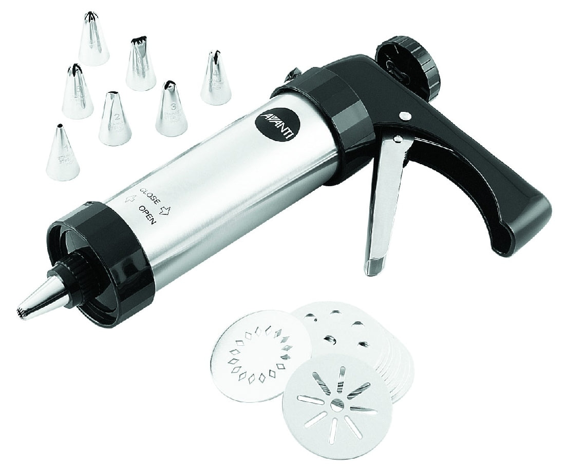 Avanti Cookie Press And Icing 22 Piece Set In Luxury Box