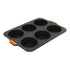 Bakemaster Silicone 6 Cup Jumbo Muffin 35.5x24.5cm